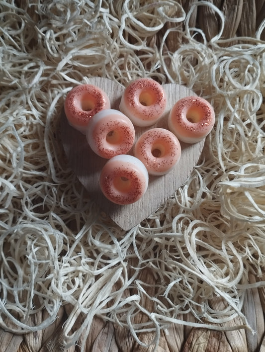 Fondant Mini Donuts Melon par 6